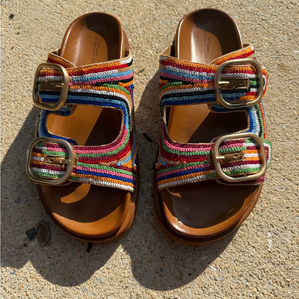 The White Lotus X Aqua sandals